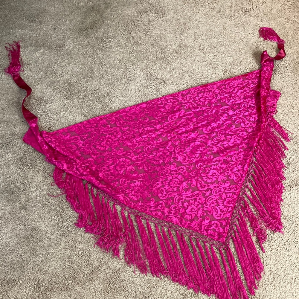 Hipscarf with fringe for Zumba, Belly Dance, Renaissance Faire